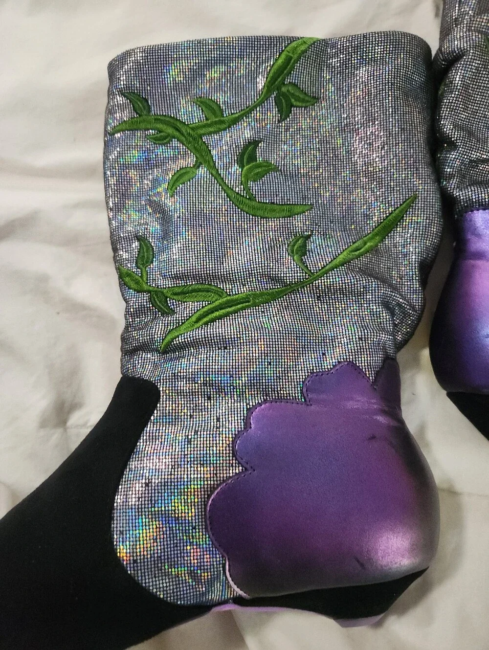 Irregular Choice Bloomin Fabulous Boots Size 39 Bees Butterflies Flowers